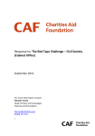 The Red Tape Challenge - Charities Aid Foundation