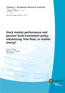 Stock market performance and pension fund investment policy