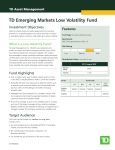 TD Emerging Markets Low Volatility Fund