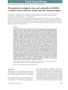 The potential ecological costs and cobenefits of REDD: a critical