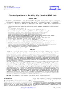 Chemical gradients in the Milky Way from the RAVE data
