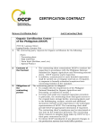 OCCP Form - Organic Certification Center of the Philippines