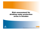 Risk assessment for drinking water protection areas in Sweden