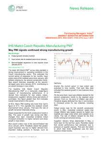 May PMI signals continued strong manufacturing