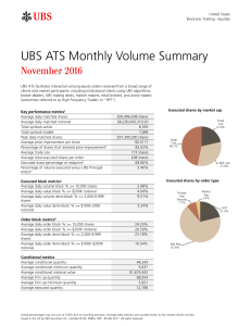UBS ATS Monthly Volume Summary – November 2016 (restated 1