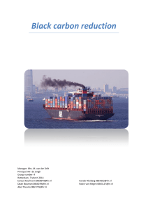 Black carbon reduction - Maritime Symposium Rotterdam