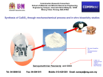 Synthesis of CaSiO 3 through mechanochemical