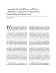 Genetically Modified Crops and Other