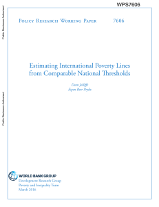 Estimating International Poverty Lines from