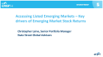 Key drivers of Emerging Market Stock Returns