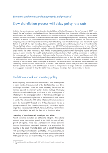 Slow disinflation process willl delay policy rate cuts