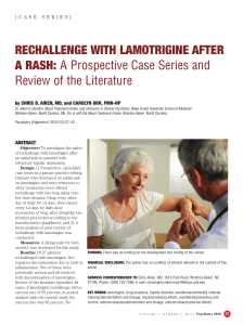 RECHALLENGE WITH LAMOTRIGINE AFTER A RASH