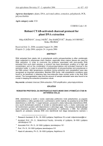 Robust CTAB-activated charcoal protocol for plant DNA extraction
