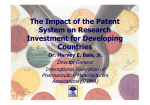 The Impact of the Patent System on Research Investment for