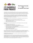 Meals Internship - Nashville Food Project