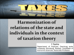 Harmonization of relations of the state and individuals in the context