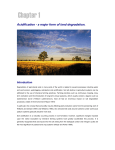 Acidification - a major form of land degradation