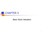 Basic Stock Valuation
