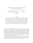 Capital Flows to Developing Countries: The Allocation Puzzle