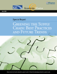 Greening the Supply Chain: Best Practices and