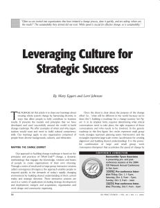 Leveraging Culture for Strategic Success