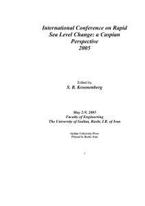 International Conference on Rapid Sea Level Change: a Caspian