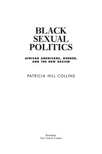 Black Sexual Politics - Characteristics of College Majors