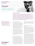 Asset allocation - Foresters Financial