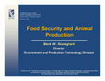 Food Security and Animal Production