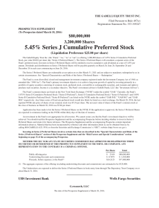 5.45% Series J Cumulative Preferred Stock