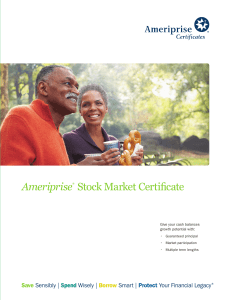 Ameriprise® Stock Market Certificate