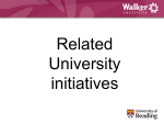 University initiatives