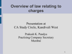 Overview of law relating to charges