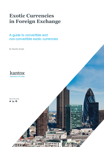 Exotic Currencies in Foreign Exchange