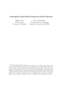 Contingent-Claim-Based Expected Stock Returns