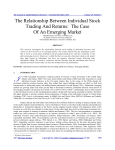 The Relationship Between Individual Stock Trading And Returns