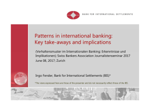 Patterns in international banking: Key take