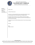 Attendance Letter - Lake County High Schools Technology Campus