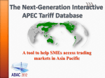 A tool to help SMEs access trading markets in Asia Pacific 1994