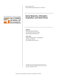 Social Networks, Information Acquisition, and Asset Prices