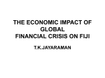 THE ECONOMIC IMPACT OF GLOBAL FINANCIAL CRISIS ON FIJI