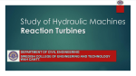 Study of Reaction turbines
