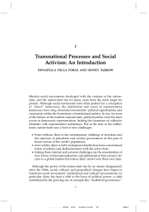 Transnational Processes and Social Activism: An Introduction
