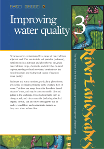Improving water quality