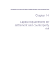 Chapter 14 Capital requirements for settlement and counterparty risk