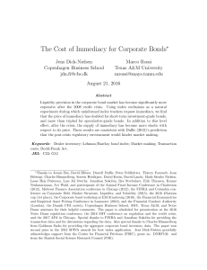 The Cost of Immediacy for Corporate Bonds