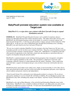 BabyPlus® prenatal education system now available at Target.com