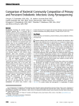 Comparison of Bacterial Community Composition of Primary and