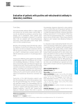 Evaluation of patients with positive anti