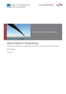 Value Creation in Private Equity